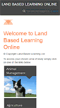 Mobile Screenshot of landbasedlearningltd.com